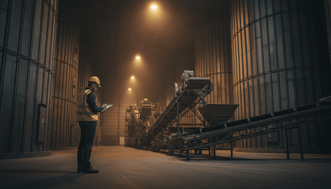 Grain logistics specialist managing commodity shipment operations